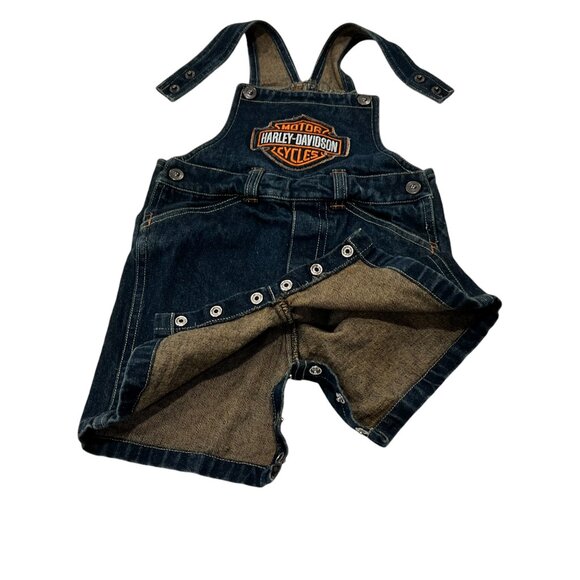 Harley-Davidson Baby Denim Shortalls, 18 mos - Picture 5 of 8